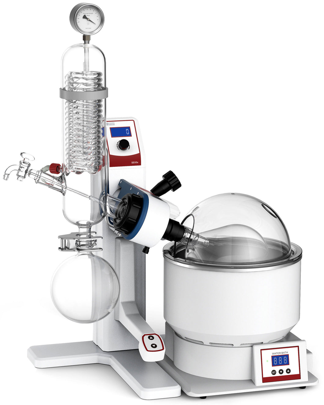 2L Rotary Evaporator with Electric Flask Lift 110V