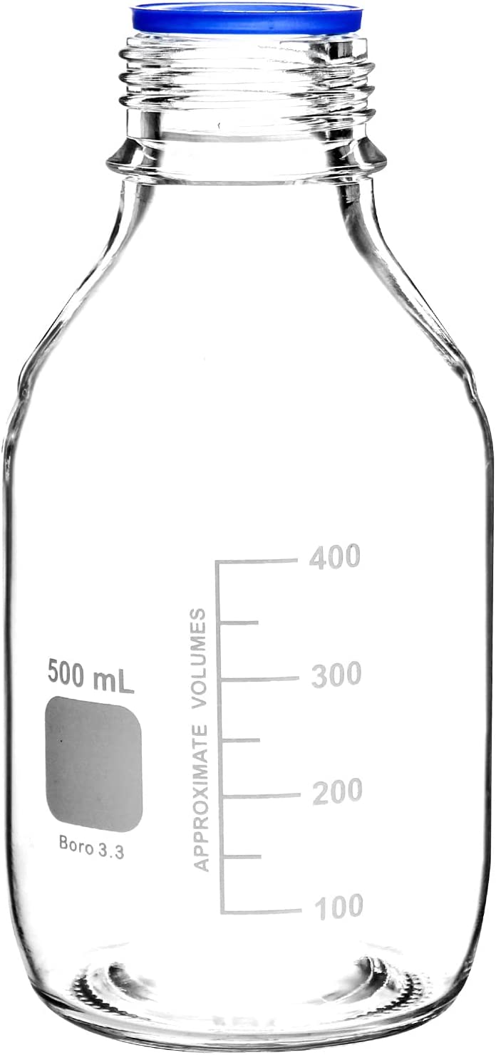 Glass Media Storage Borosilicate Glass Bottle